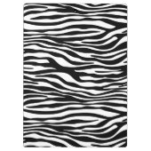 Zebra Print, Zebra Stripes, zwart en wit Klembord (Achterkant)