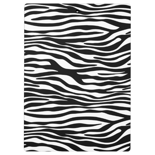 Zebra Print, Zebra Stripes, zwart en wit Klembord (Achterkant)