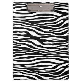 Zebra Print, Zebra Stripes, zwart en wit Klembord