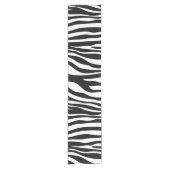 Zebra Print, Zebra Stripes, zwart en wit Korte Tafelloper (Voorkant)