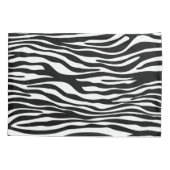 Zebra Print, Zebra Stripes, zwart en wit Kussensloop (Achterkant)