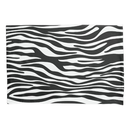Zebra Print, Zebra Stripes, zwart en wit Kussensloop (Voorkant)