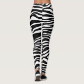 Zebra Print, Zebra Stripes, zwart en wit Leggings (Achterkant)