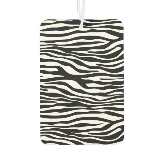 Zebra Print, Zebra Stripes, zwart en wit Luchtverfrisser (Achterkant)
