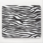 Zebra Print, Zebra Stripes, zwart en wit Muismat (Voorkant)