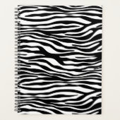 Zebra Print, Zebra Stripes, zwart en wit Planner (Voorkant)
