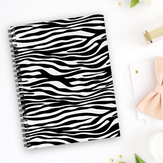 Zebra Print, Zebra Stripes, zwart en wit Planner