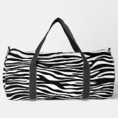 Zebra Print, Zebra Stripes, zwart en wit Plunjezak (Voorkant)