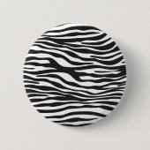 Zebra Print, Zebra Stripes, zwart en wit Ronde Button 5,7 Cm (Voorkant)
