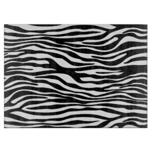 Zebra Print, Zebra Stripes, zwart en wit Snijplank