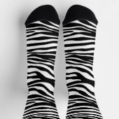 Zebra Print, Zebra Stripes, zwart en wit Sokken (Top)
