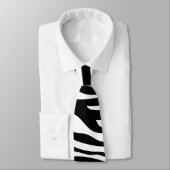 Zebra Print, Zebra Stripes, zwart en wit Stropdas (Gebonden)