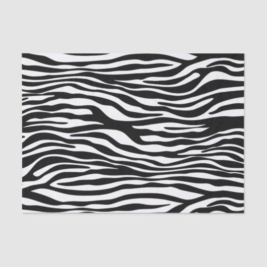 Zebra Print, Zebra Stripes, zwart en wit Tissuepapier (Voorkant)