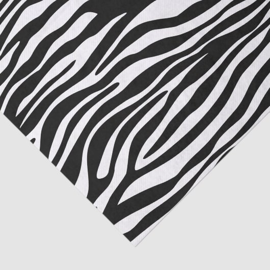 Zebra Print, Zebra Stripes, zwart en wit Tissuepapier (Detail)