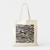 Zebra Print, Zebra Stripes, zwart en wit Tote Bag (Achterkant)