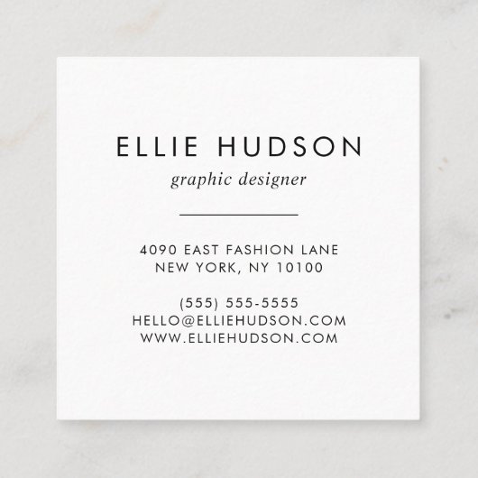 Zebra Print, Zebra Stripes, zwart en wit Vierkante Visitekaartje (Achterkant)