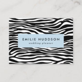 Zebra Print, Zebra Stripes, zwart en wit Visitekaartje (Voorkant)