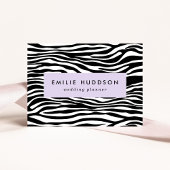 Zebra Print, Zebra Stripes, zwart en wit Visitekaartje