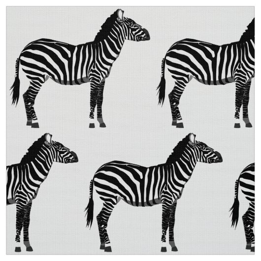 Zebra Print - zwart en wit Stof (Swatch)