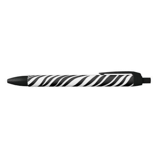 Zebra Print Zwarte Inkt Pen (Bovenkant)
