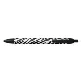 Zebra Print Zwarte Inkt Pen (Achterkant)