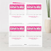 Zebra Printable Vendor Slips – Editable Download Kaart (Achterkant)