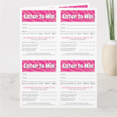 Zebra Printable Vendor Slips – Editable Download Kaart (Voorkant)