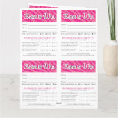 Zebra Printable Vendor Slips – Editable Download Kaart (Achterkant)