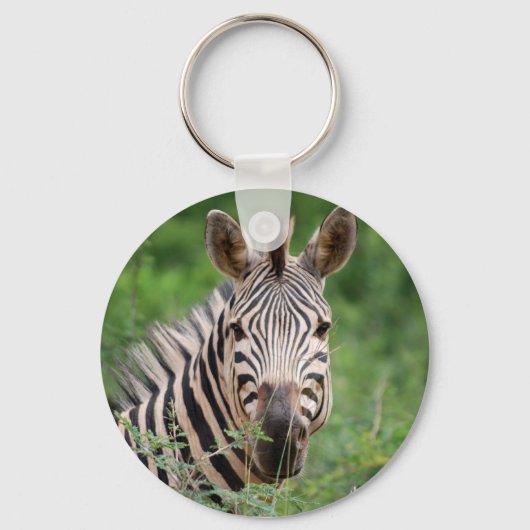 Zebra-profiel Sleutelhanger (Voorkant)