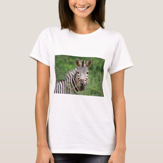 Zebra-profiel T-shirt (Voorkant)