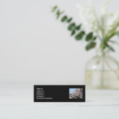 Zebra-profielkaart Mini Visitekaartje (Staand voorkant)