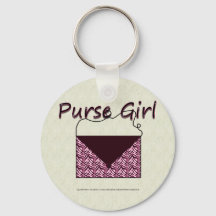Zebra Purse Girl Sleutelhanger