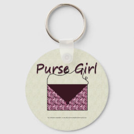 Zebra Purse Girl Sleutelhanger