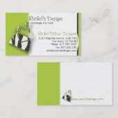 Zebra Purse - limoen Visitekaartje (Voorkant / Achterkant)