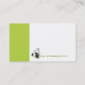 Zebra Purse - limoen Visitekaartje (Achterkant)