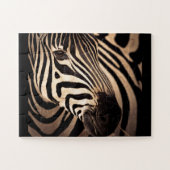 Zebra puzzel grote stukken (Horizontaal)