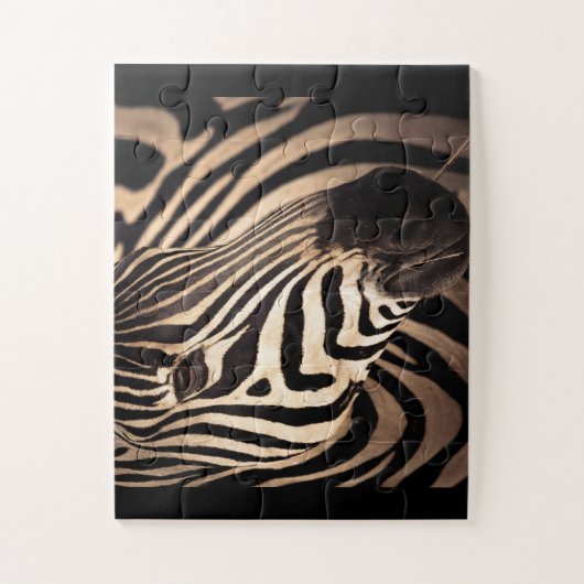 Zebra puzzel grote stukken legpuzzel (Verticaal)