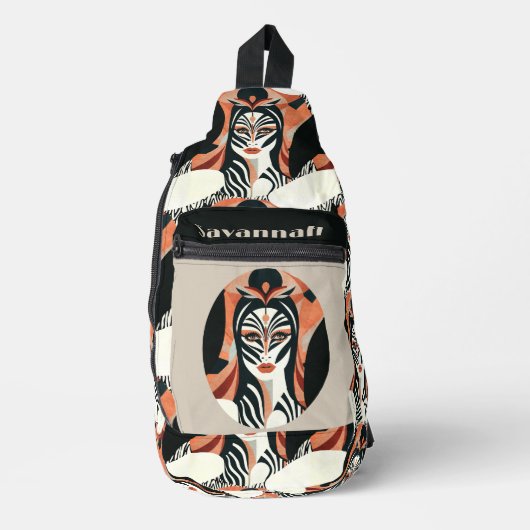 Zebra Queen Sling Bag (Voorkant)