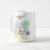 zebra quote cartoon drink bobba tea koffiemok (Voorkant links)