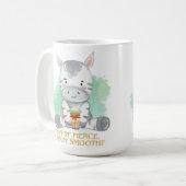 zebra quote cartoon drink bobba tea koffiemok (Voorkant links)