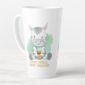 zebra quote cartoon drink bobba tea latte mok (Linkerhoek)