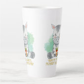 zebra quote cartoon drink bobba tea latte mok (Voorkant)