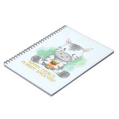 zebra quote cartoon drink bobba tea notitieboek (Linkerzijde)