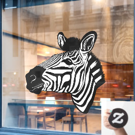 Zebra Raamsticker