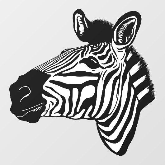 Zebra Raamsticker (Vel)