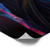 Zebra Rainbow Mohawk - Weirdcore Rainbow Punk Poster (Hoek)