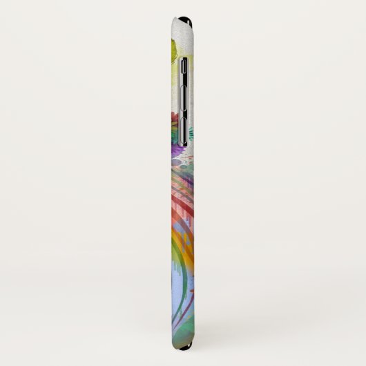 Zebra Rainbow Splash Case-Mate iPhone Case (Achterkant/links)