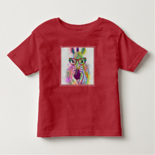 Zebra Rainbow Splash Kinder Shirts