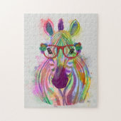 Zebra Rainbow Splash Legpuzzel (Verticaal)