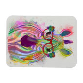 Zebra Rainbow Splash Magneet (Horizontaal)